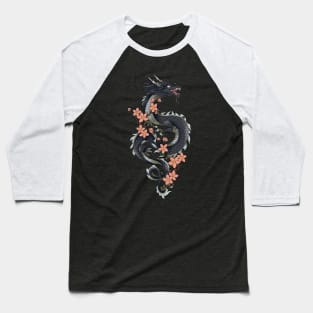 Dragon and cherry blossoms Baseball T-Shirt